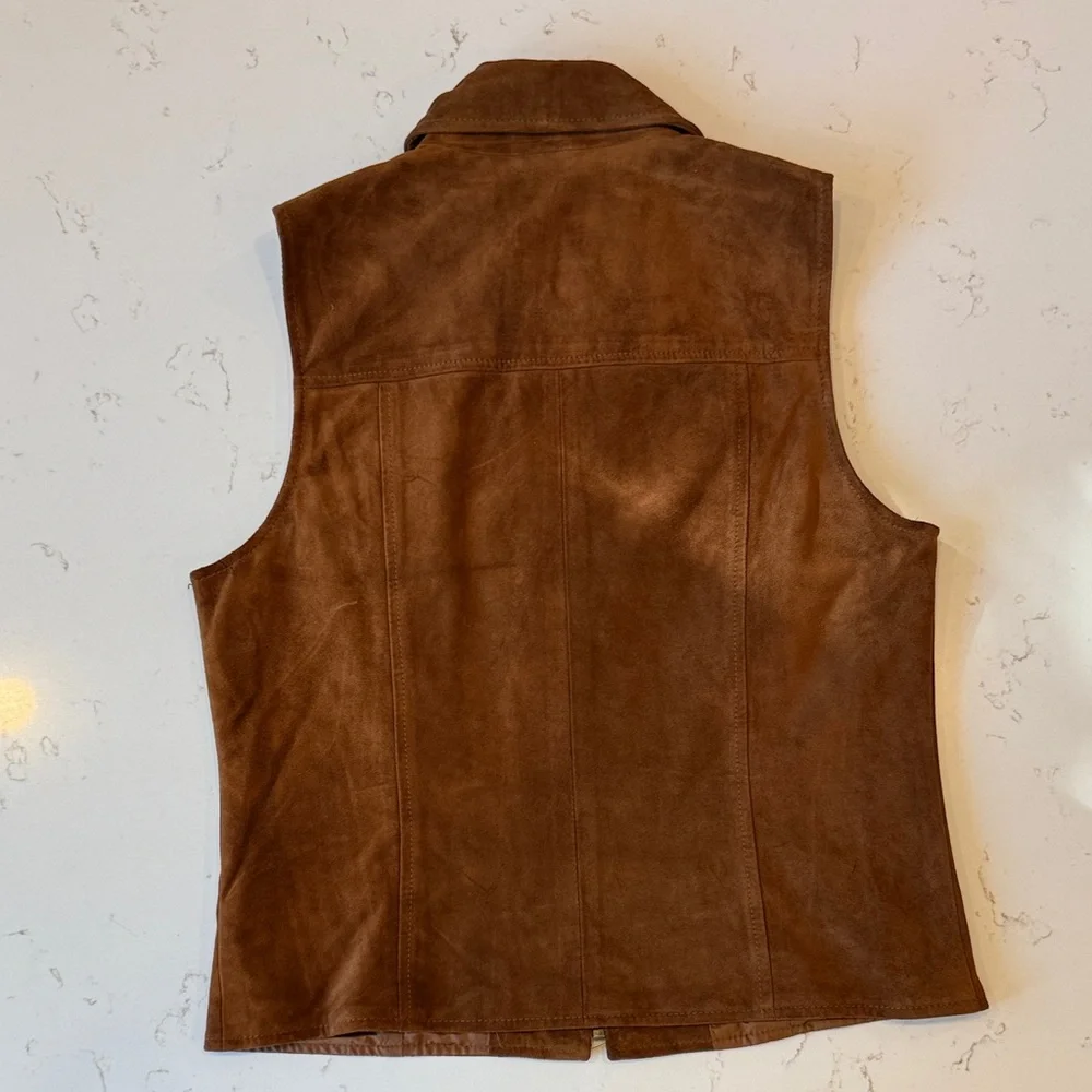 Ann Taylor Dark Brown Suede Vest - Picture 5 of 8